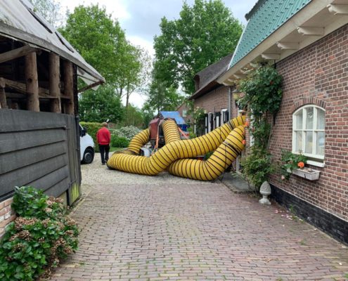 Houtwormbestrijding zonder chemicaliën in monumentale woning in Lexmond